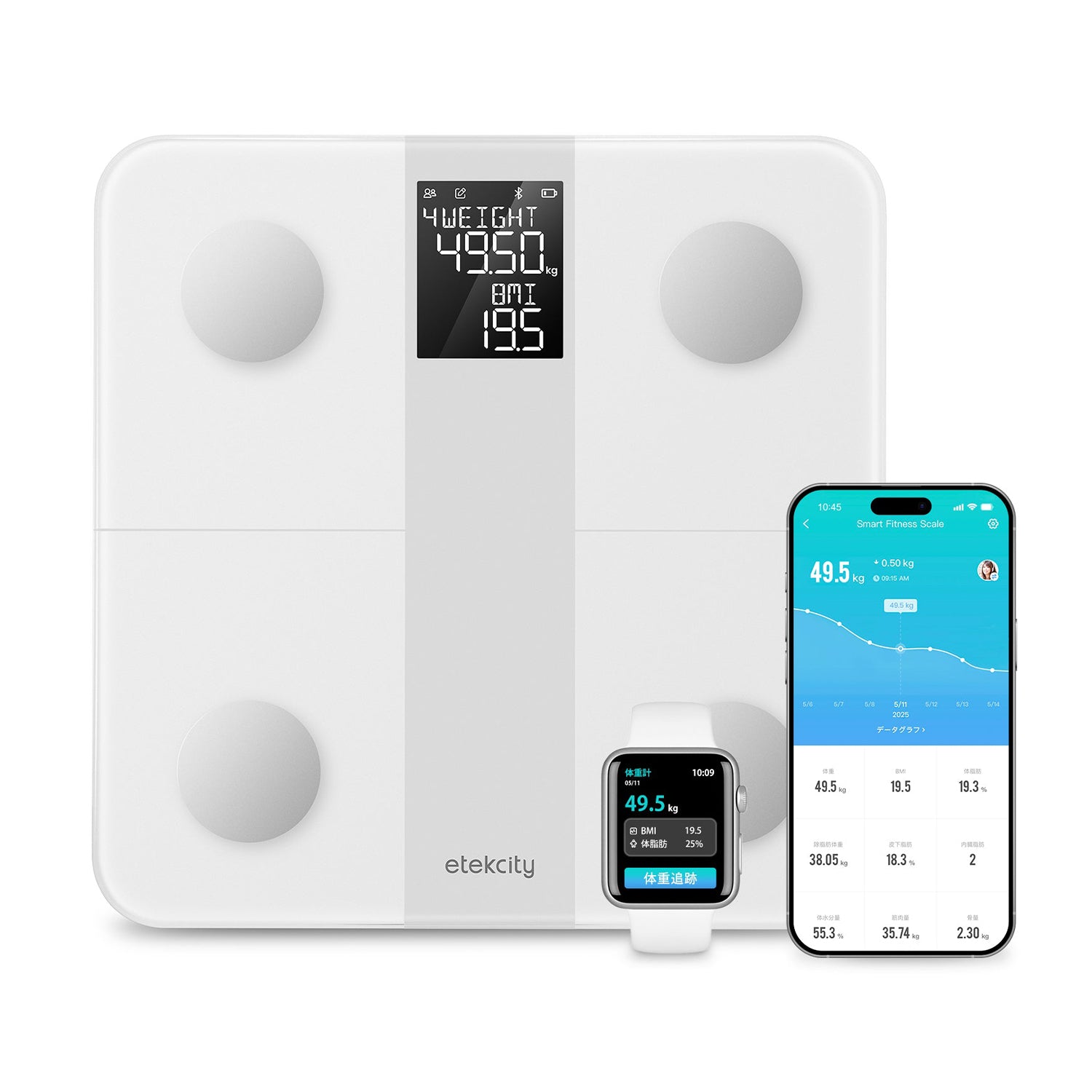 Etekcity スマート体組成計 EFS-C651