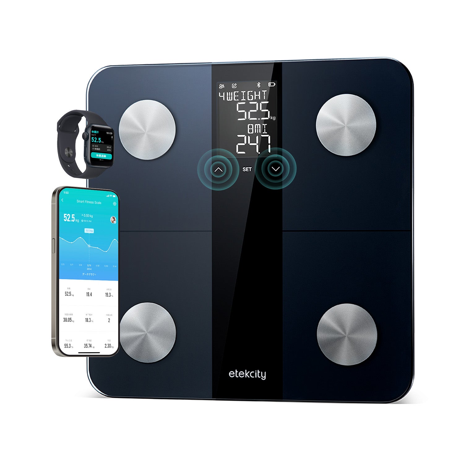 Etekcity スマート体組成計 EFS-C651