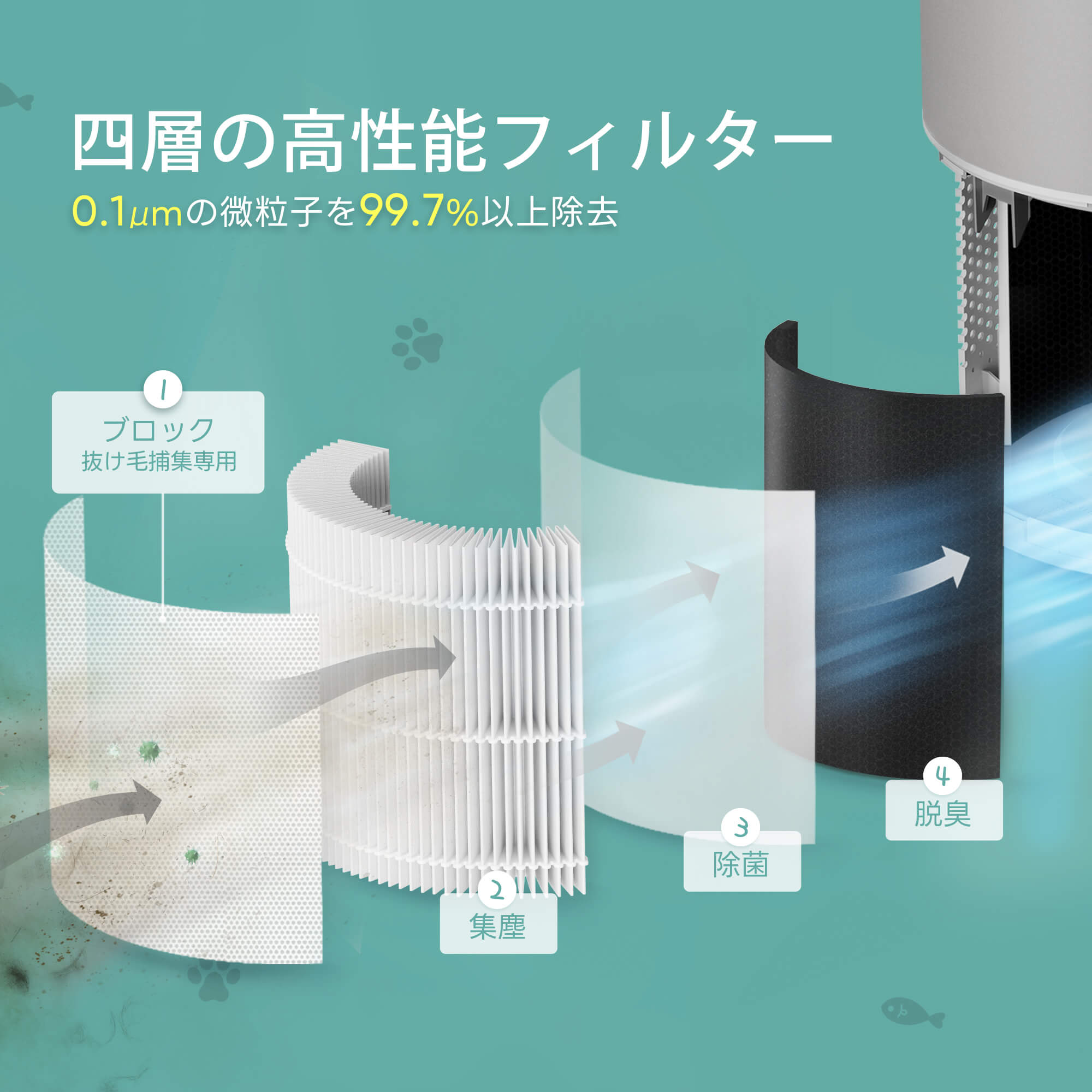 ペット向け空気清浄機+自動給餌器ペットケア特別セット