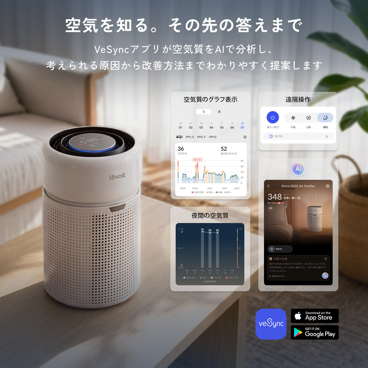 Levoit Eleva 300X 空気清浄機