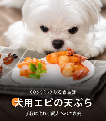 犬用エビの天ぷら