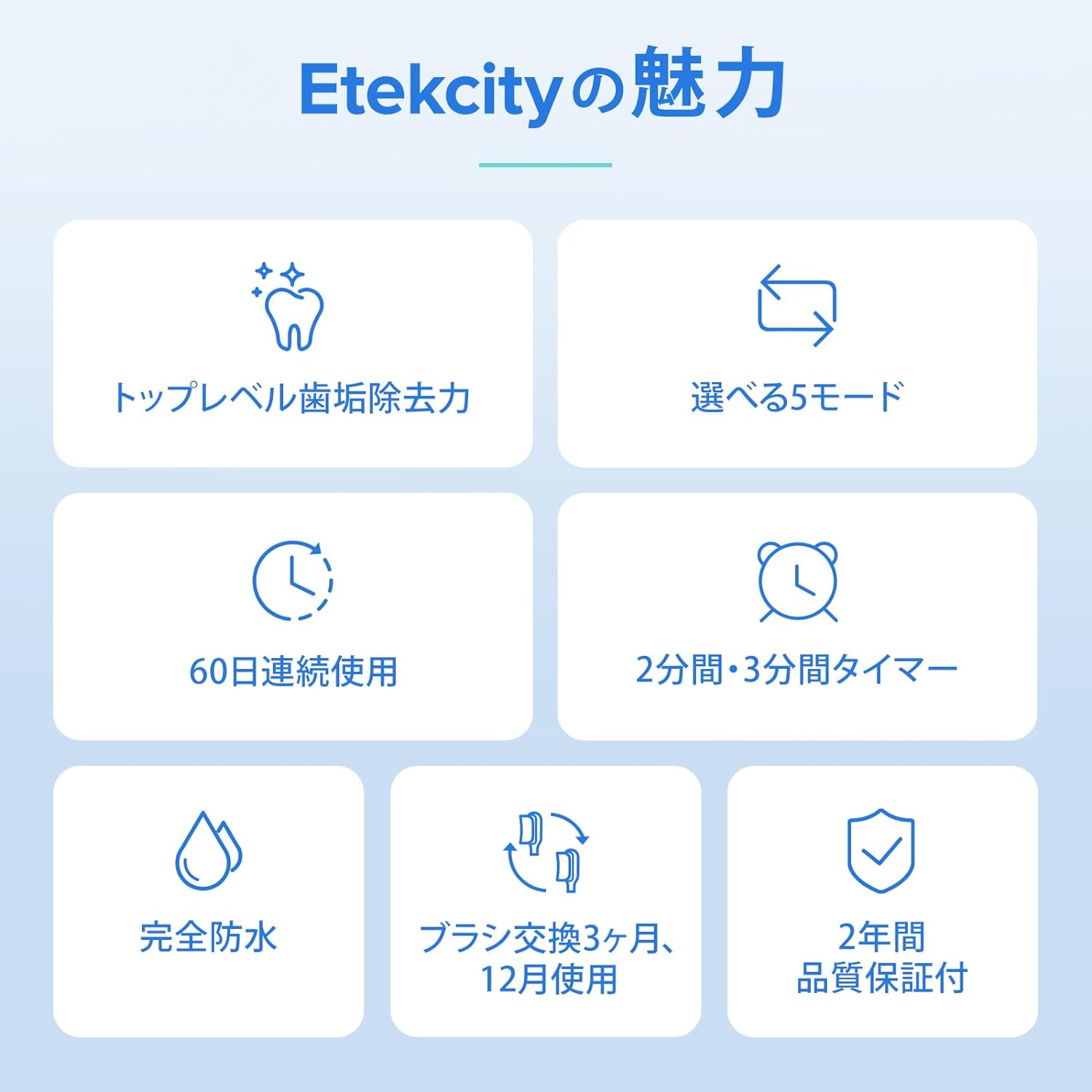 Etekcity 電動歯ブラシ ETB-C011