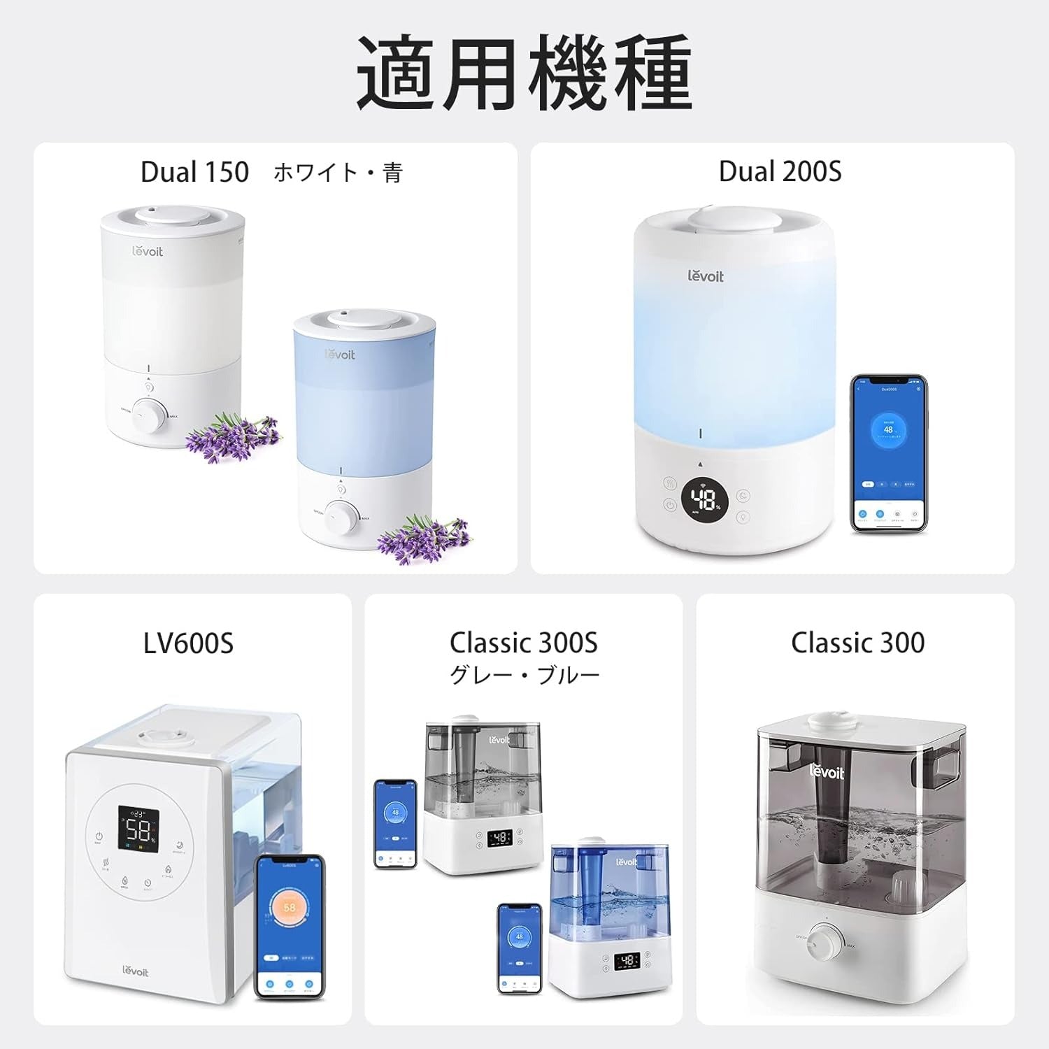 Levoit レボイト 加湿器専用スポンジフィルター(10パックセット)