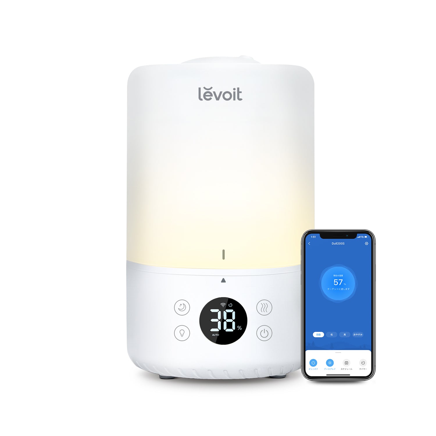 Levoit Dual 200S 3L 超音波式加湿器【VeSyncアプリ対応版】