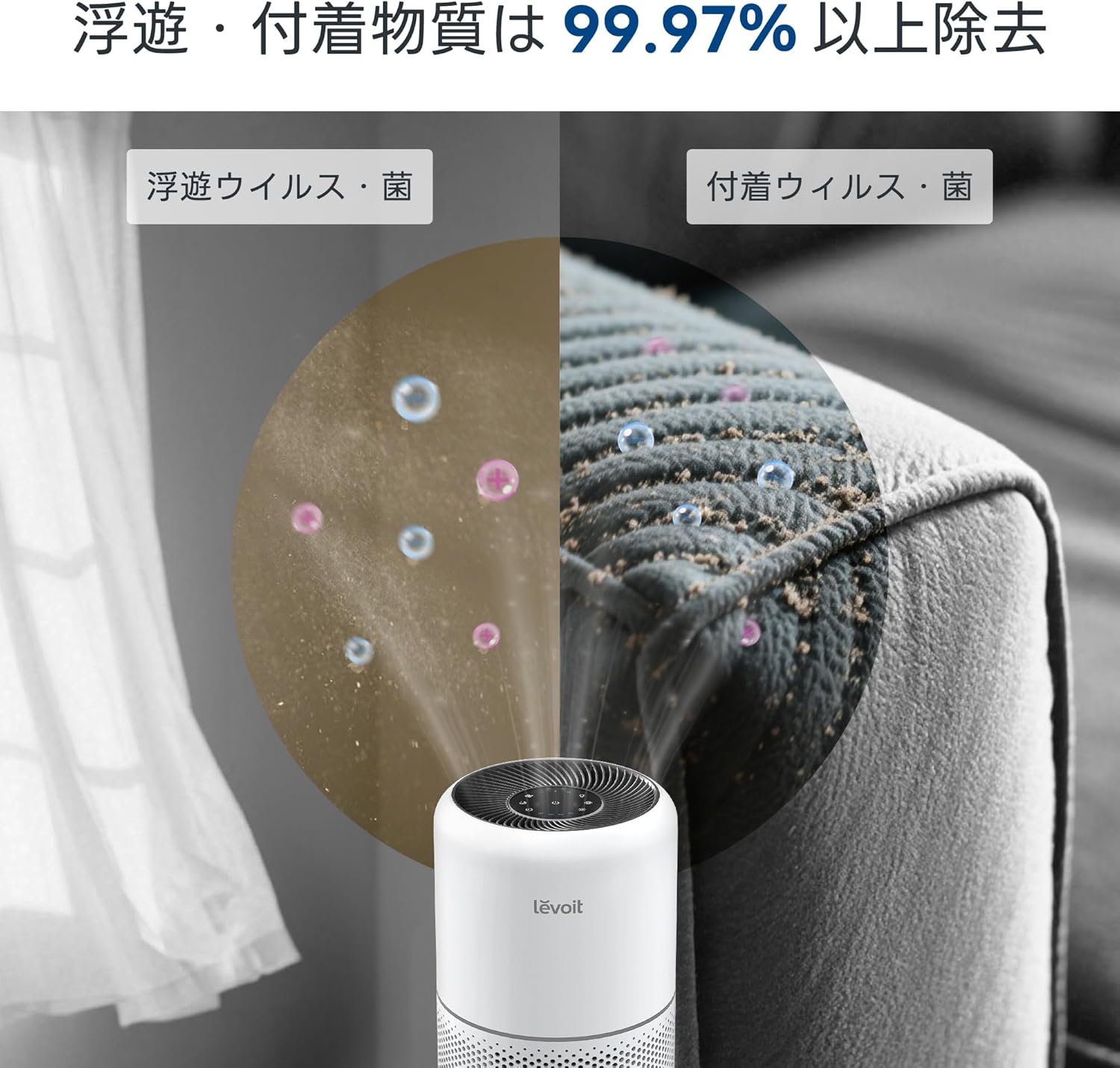 Levoit Core 300 PlasmaPro 空気清浄機 ホワイト Levoit Core 300 Pro 空気清浄機