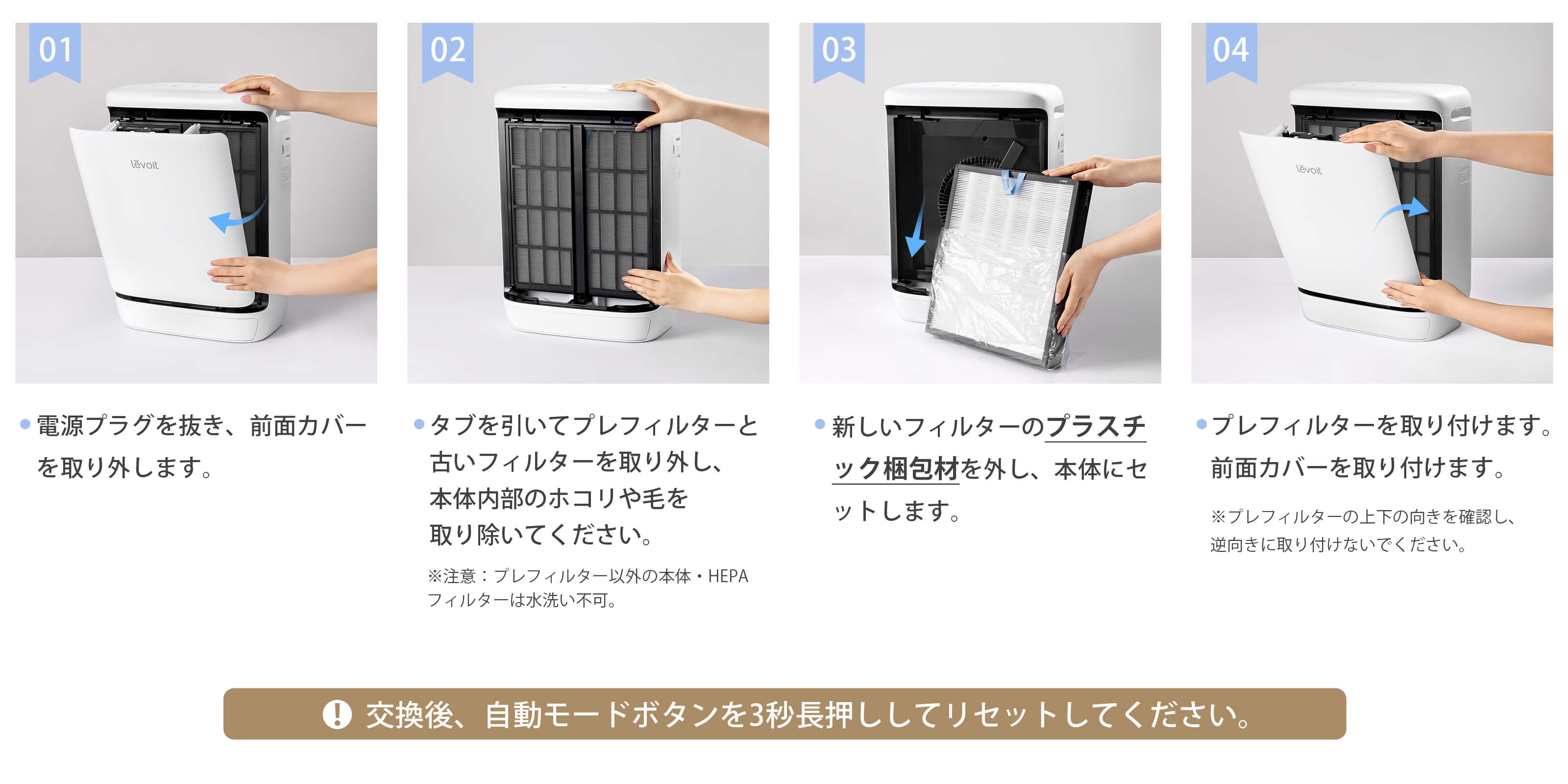 Levoit Vital Pet Pro 空気清浄機 交換用フィルター