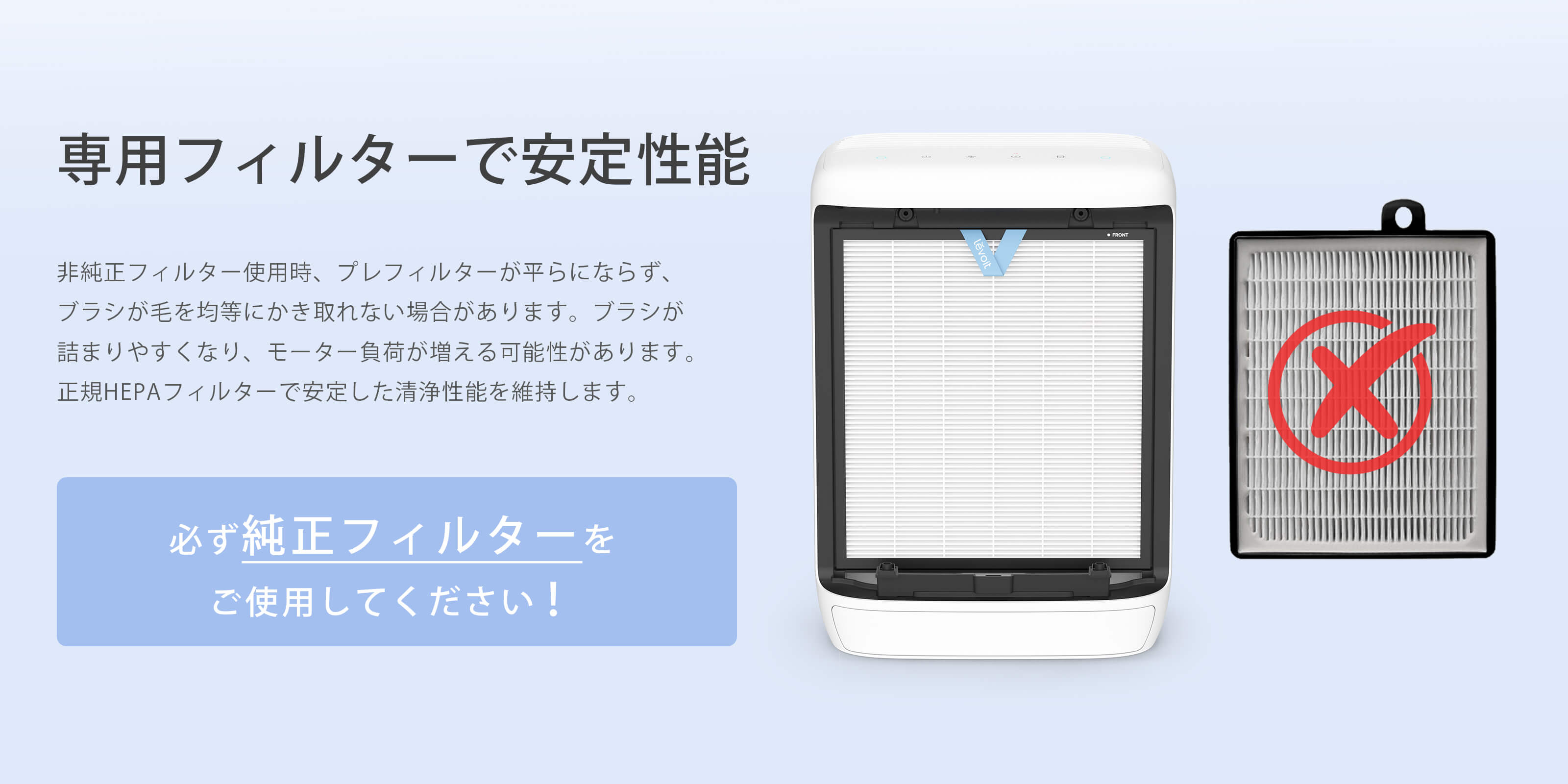 Levoit Vital Pet Pro 空気清浄機 交換用フィルター